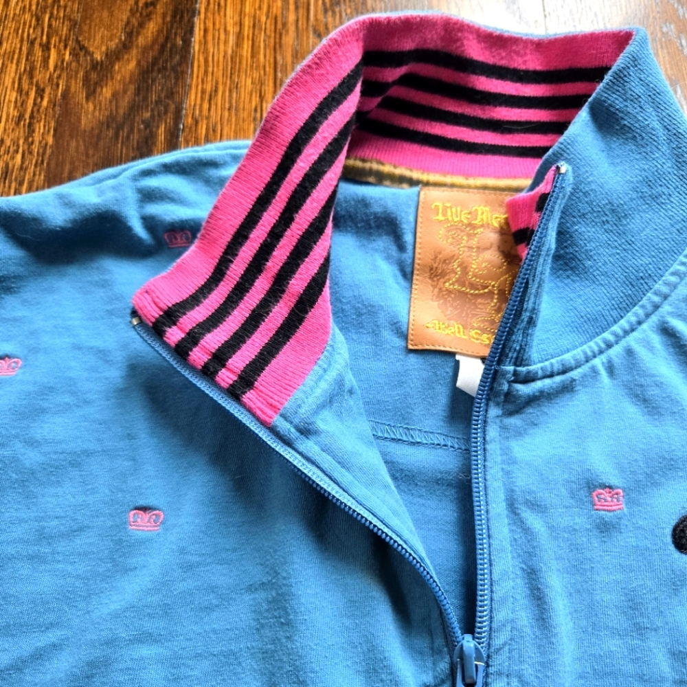 Live Mechanics Y2K‎ Pink Crown Jacket Size L
